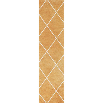 Cole Minimalist Diamond Trellis Area Rug